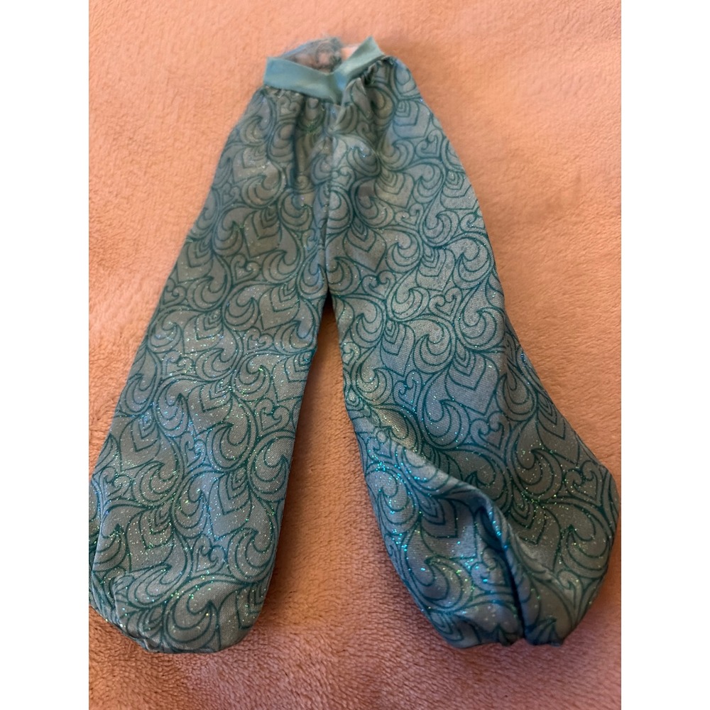 Disney Princess Jasmine Style Doll Pants Light Blue Glitter Swirl Fashion Outfit
